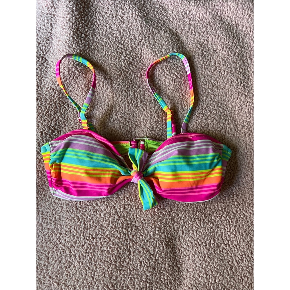 bright colored bikini top